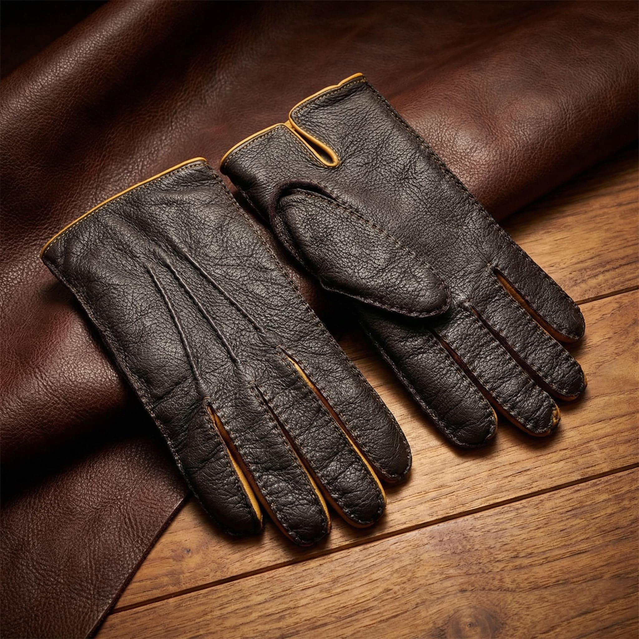 herren winter handschuhe Winterhandschuhe Hirschleder, gelbe Naht customername-US 20 Essential Items for Titel:Standardtitel #MWS Optionen 4108772402