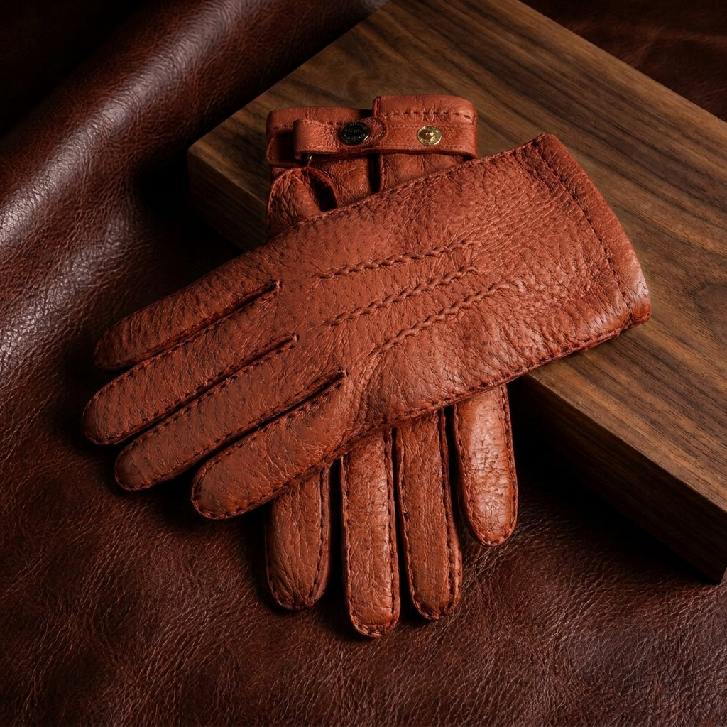 Herren Winterhandschuhe Pekari, English Tan