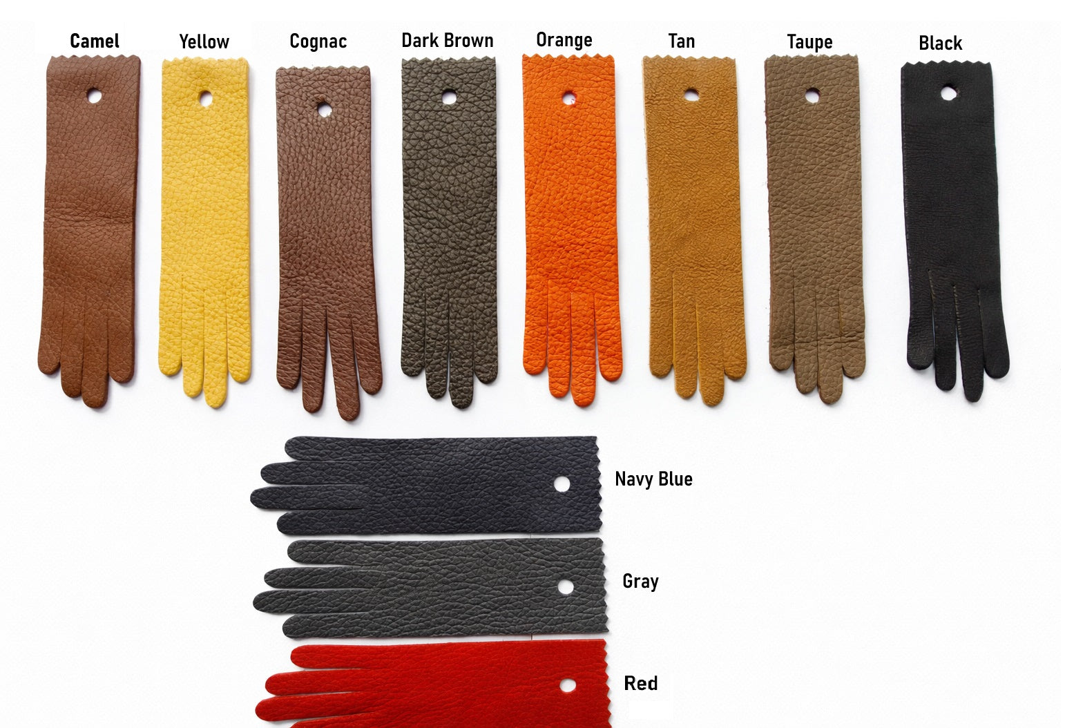 fingerlose handschuhe leder braun Herren Fingerlose Lederhandschuhe – Schwarz & Orange aus Hirschleder, – NM Gloves