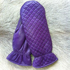 Women's Mittens Cashmere Lined – Pink and Purple