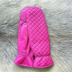 Women's Mittens Cashmere Lined – Pink and Purple