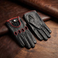 Women’s Lambskin Driving Gloves – Red Back Detail