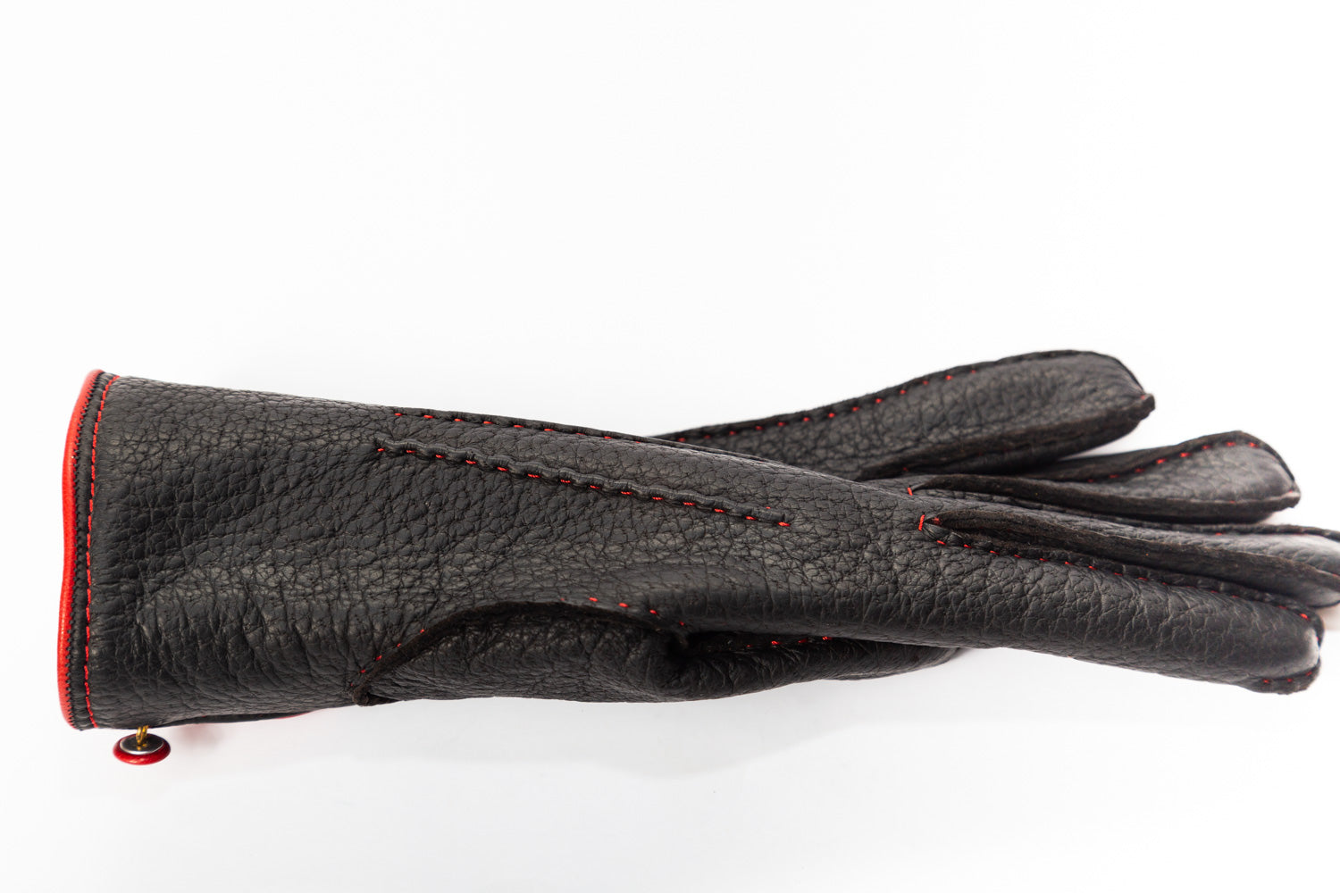 Women’s Peccary Winter Gloves – Hand Sewn from One Piece Leather with Cashmere Lining, Finger Quirks, Custom Size