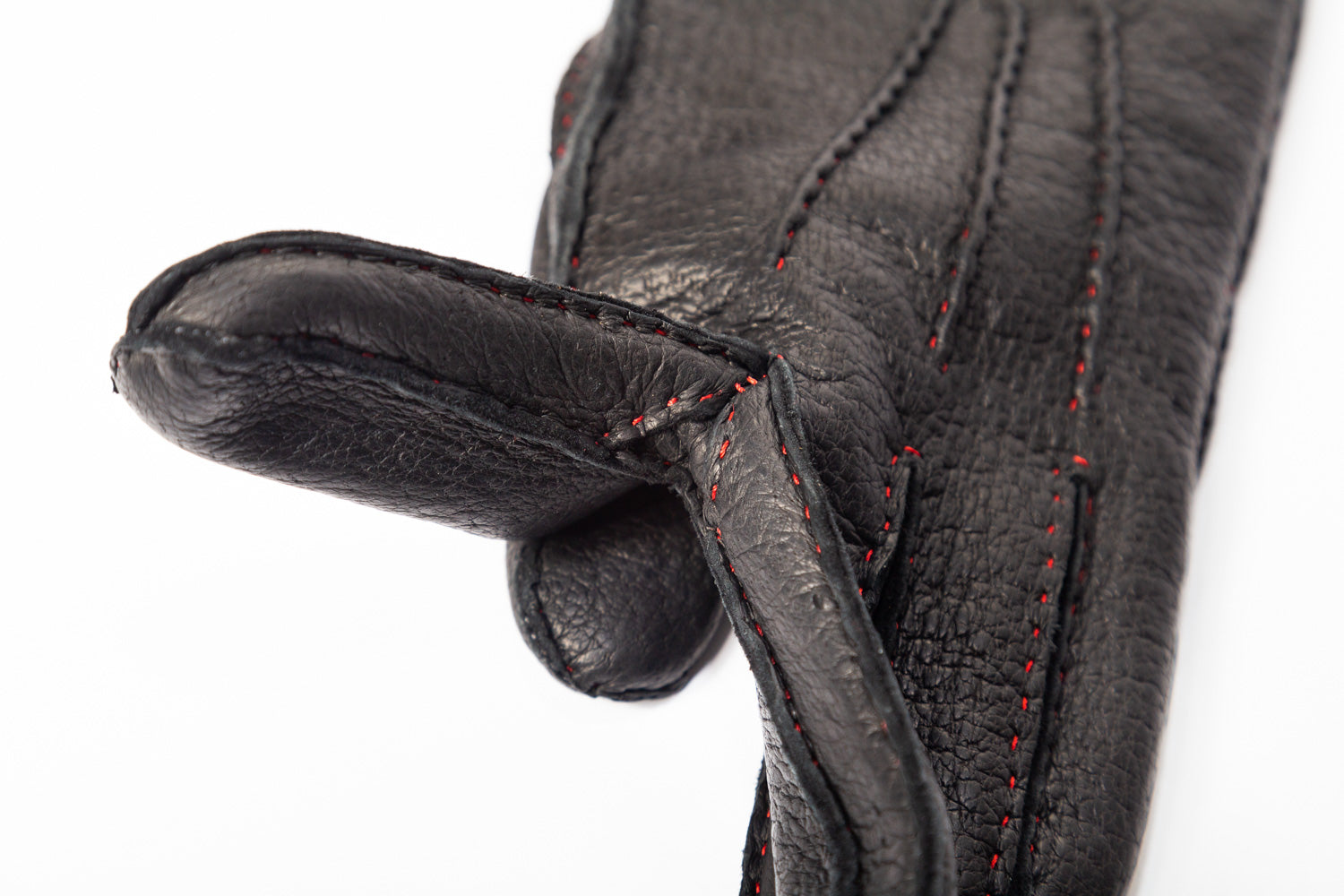 Women’s Peccary Winter Gloves – Hand Sewn from One Piece Leather with Cashmere Lining, Finger Quirks, Custom Size