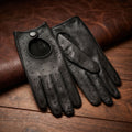 Women’s Hand-Sewn Lambskin Driving Gloves – Back Detail